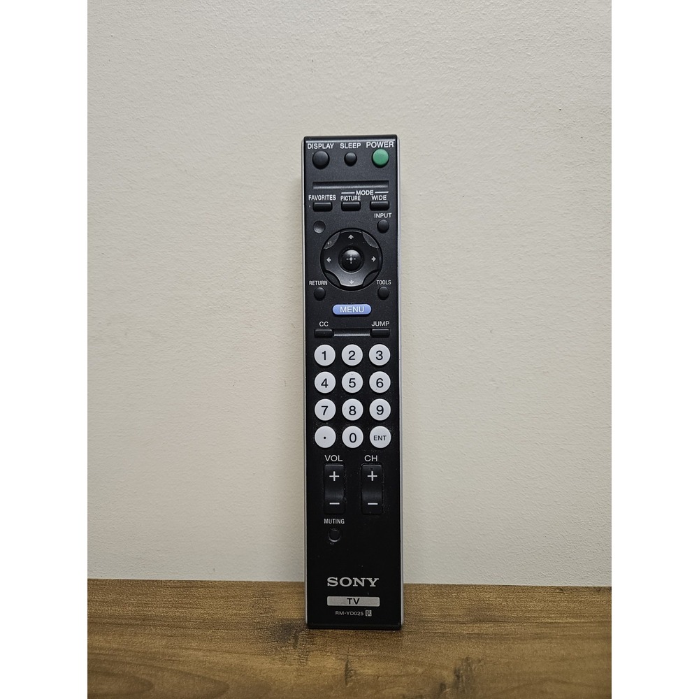 Original Sony Factory Remote RM-YD025  Replacement TV Black Silver